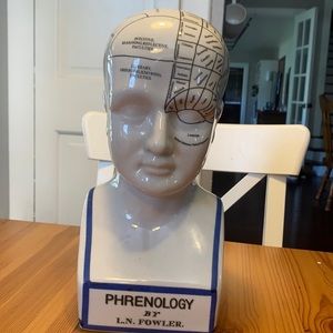 Porcelain Phrenology Head by L.N Fowler